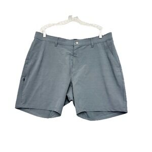 BYLT Shorts Mens 38 Gray Chino Premium Basic Casual 8" Inseam‎ Casual Preppy